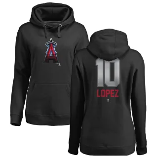 Women's Los Angeles Angels Jack Lopez Black Branded Midnight Mascot Pullover Hoodie -