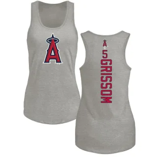 Women's Los Angeles Angels Vaughn Grissom Ash Backer Tank Top