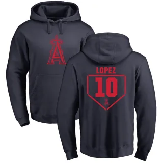 Youth Los Angeles Angels Jack Lopez Navy Branded RBI Pullover Hoodie -