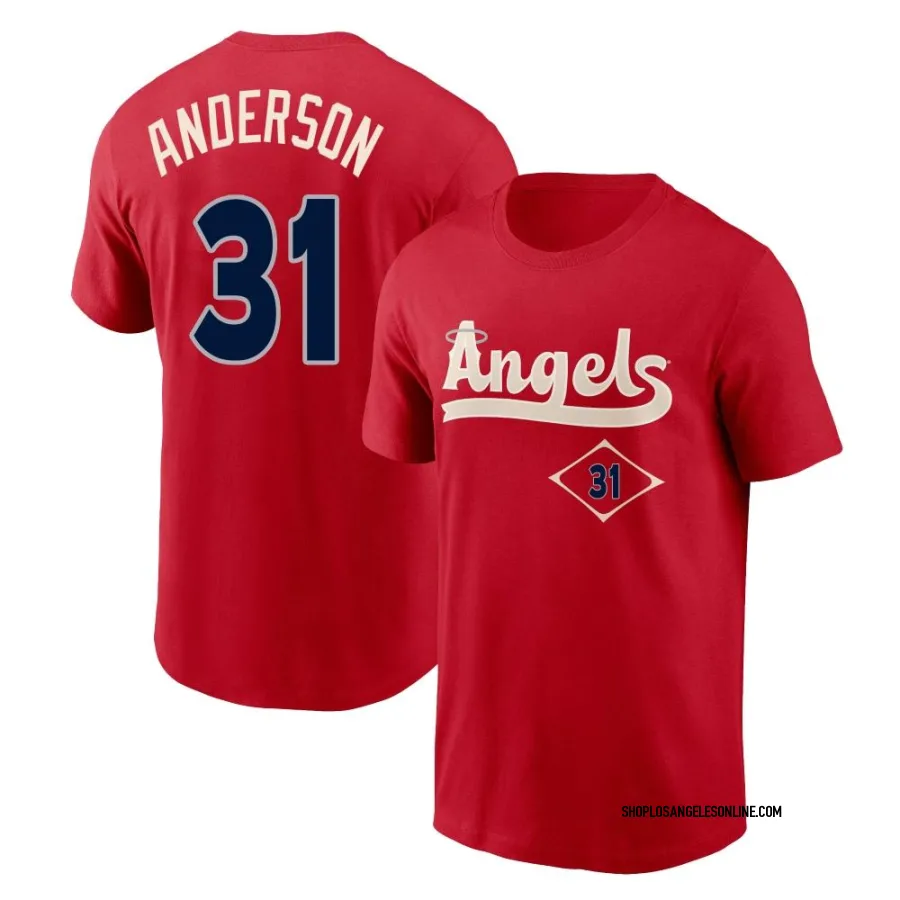 Youth Los Angeles Angels Tyler Anderson Red 2022 City